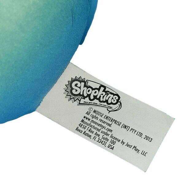 2 Shopkins Plush Toys Kooky Cookie and 5" Mintee Beanie Stuffed Plushies - Picture 7 of 9